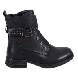 J. Star Botas negras con elástico negro