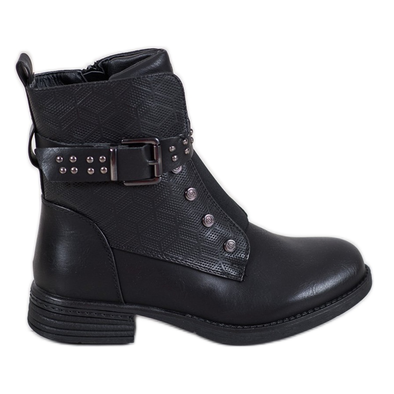 J. Star Botas negras con elástico negro