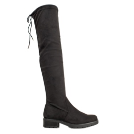 SHELOVET Botas negras sobre la rodilla negro