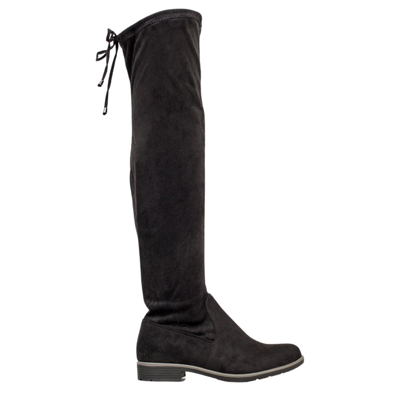 J. Star Botas altas de ante con ribete negro