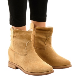 Botas vaqueras beige NC981