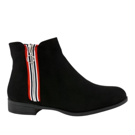 Botines planos negros de mujer 88-269