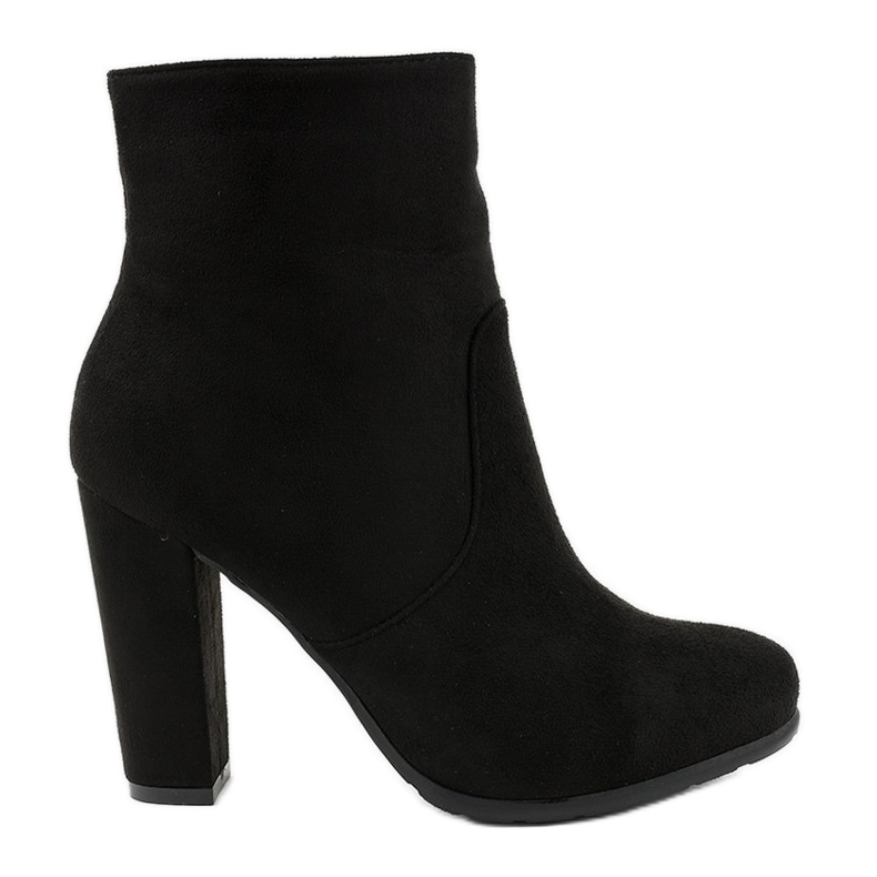 Botas altas negras en el poste F912 negro Botas altas negras en el poste F912 negro