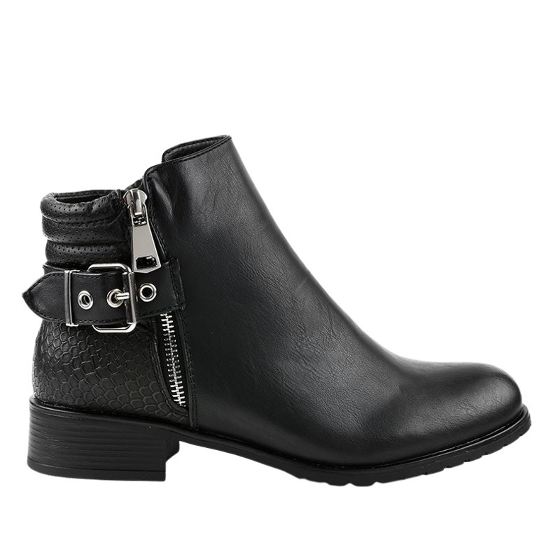 Botas negras planas Jodhpur KA525SL negro