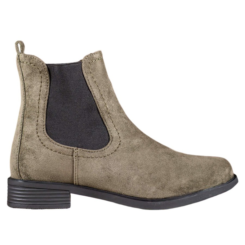 Ideal Shoes Botines Chelsea casuales verde