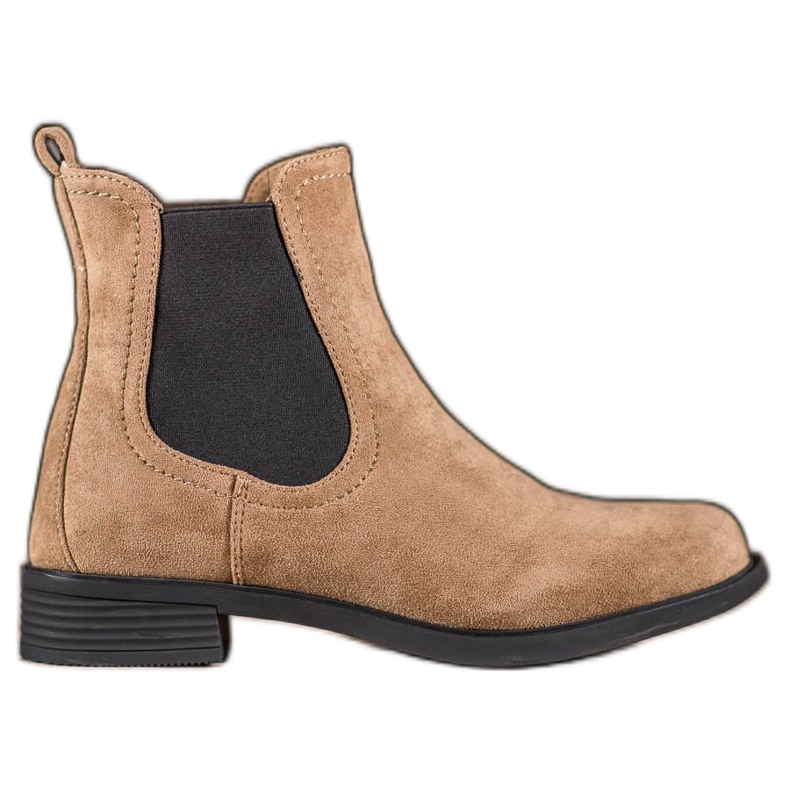Ideal Shoes Botines Chelsea casuales marrón