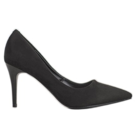 Kylie Tacones de gamuza clásicos negro Kylie Tacones de gamuza clásicos negro
