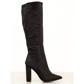 Seastar Botas de gamuza sexy negro