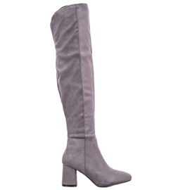 Seastar Botas elegantes en un poste gris