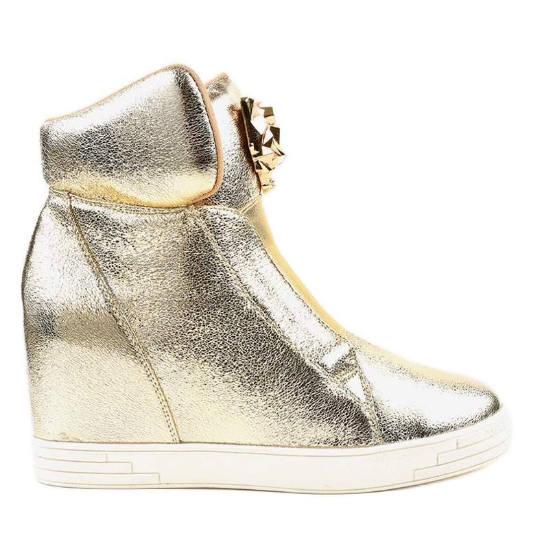 Zapatillas de cuña golden jaguar KLS-105-5 dorado