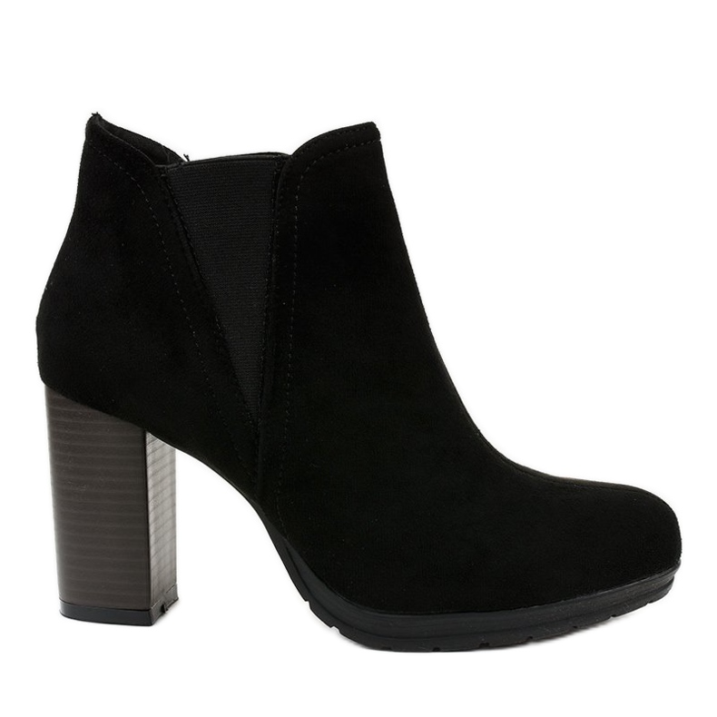 Botines de ante negro en el poste de Jodhpur H9261