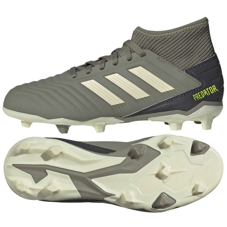 Botas de fútbol adidas Predator 19.3 Fg Jr EF8215 gris Botas de fútbol adidas Predator 19.3 Fg Jr EF8215 gris