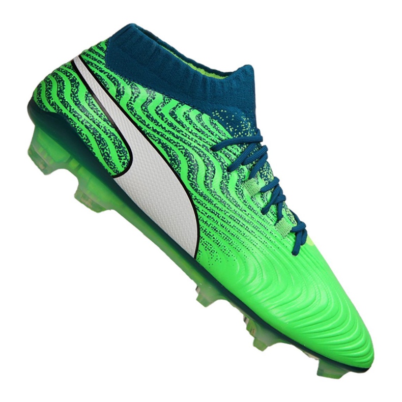 Botas de fútbol Puma One 18.1 Fg M 104869-03 verde verde Botas de fútbol Puma One 18.1 Fg M 104869-03 verde verde