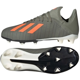Botas de fútbol adidas X 19.3 Fg Jr EF8374 gris gris