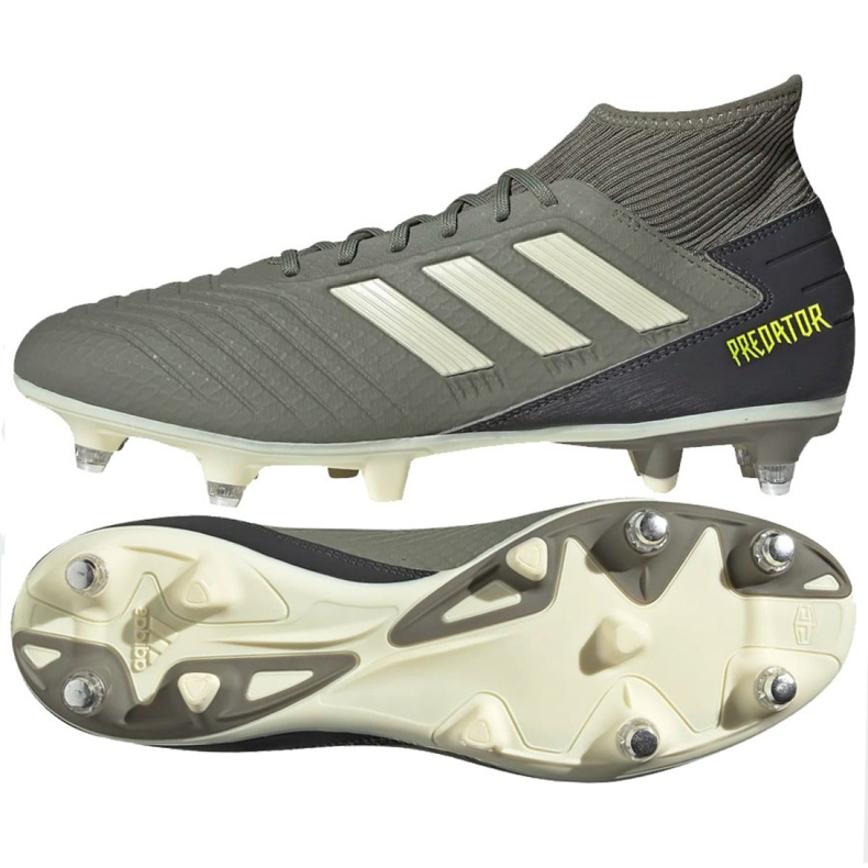Botas de fútbol adidas Predator 19.3 Sg M EG2830 gris gris Botas de fútbol adidas Predator 19.3 Sg M EG2830 gris gris