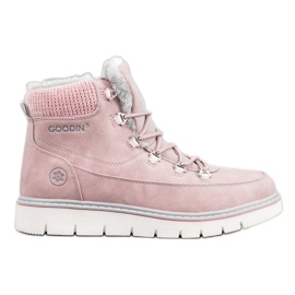 Goodin Tramperos en la plataforma rosado