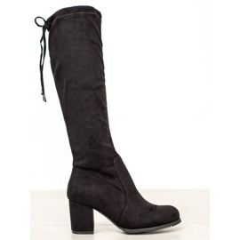 J. Star Botas de gamuza clásicas negro