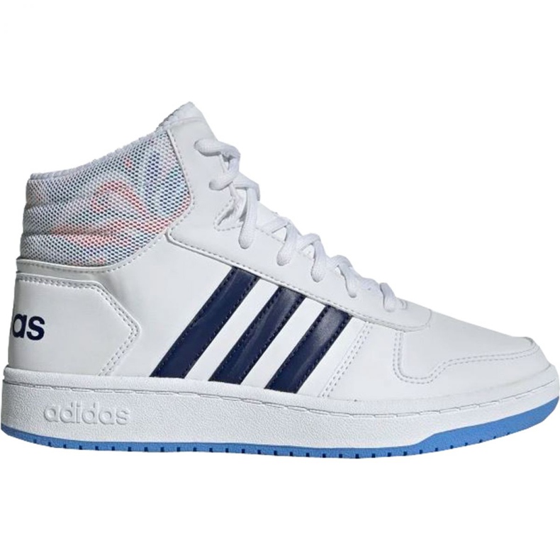 Zapatillas Adidas Hoops Mid 2.0 Jr EE8546 blanco