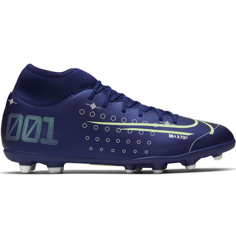 Calzado de fútbol Nike Mercurial Superfly 7 Club Mds FG / MG Jr BQ5418 401 azul marino azul