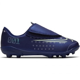 Zapatos de fútbol Nike Mercurial Vapor 13 Club Mds Mg PS (V) Jr CJ1149 401 azul azul marino