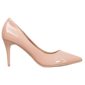 Kylie Salones Clásicos de Piel Ecológica beige