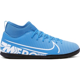 Zapatillas de fútbol Nike Mercurial Superfly 7 Club Ic Jr AT8153 414 azul multicolor
