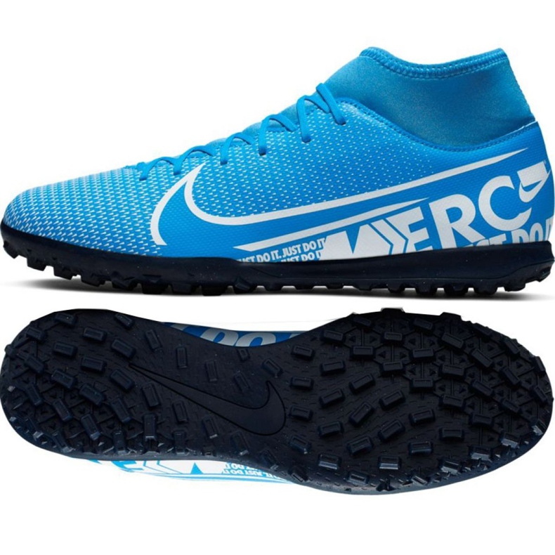 Zapatillas de fútbol Nike Mercurial Superfly 7 Club M Tf AT7980 414 multicolor azul