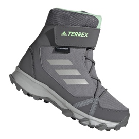 Adidas Terrex Snow Cf Cp Cw Jr G26580 calzado gris Adidas Terrex Snow Cf Cp Cw Jr G26580 calzado gris