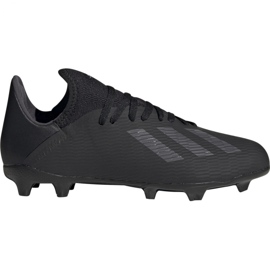 Las botas de fútbol adidas X 19.3 Fg Jr F35364 negro negro