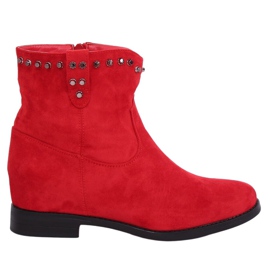 Botas rojas con cuña oculta G-7606 Roja rojo