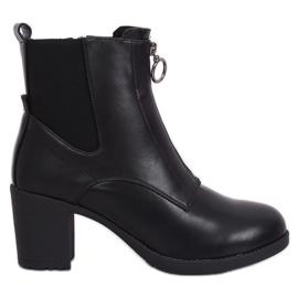 Botas con tacón cómodo negro SG-363 Negro