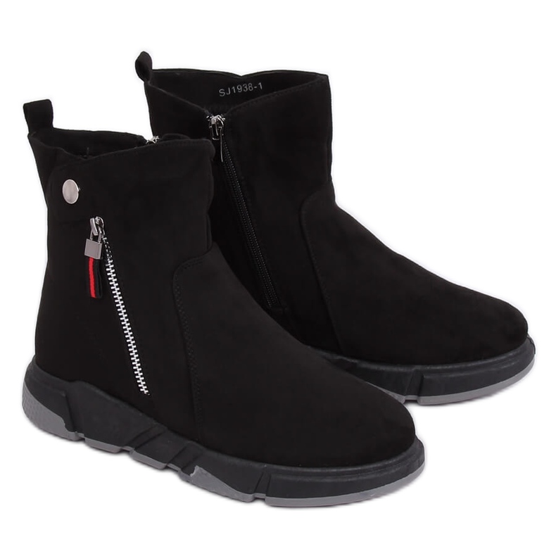 Botas negras de estilo deportivo SJ1938 Black negro Botas negras de estilo deportivo SJ1938 Black negro