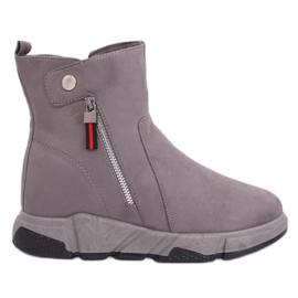 Gris SJ1938 Botas grises de estilo deportivo Gris SJ1938 Botas grises de estilo deportivo