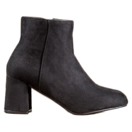 SHELOVET Botas de gamuza clásicas negro