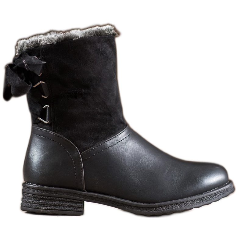 SHELOVET Botas cálidas con piel negro SHELOVET Botas cálidas con piel negro