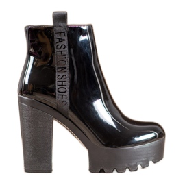 Seastar Botas de moda lacadas negro