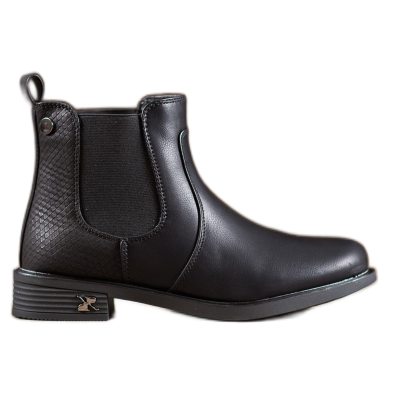 SHELOVET Botines Chelsea de piel ecológica negro