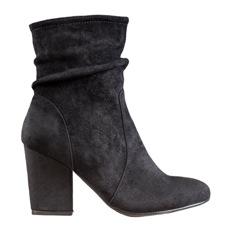 SHELOVET Botas altas de ante negro