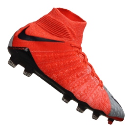 Botas de fútbol Nike Wmns Hypervenom Phantom 3 Df Fg M 881545-058 multicolor rojo