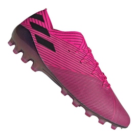 Botas de fútbol adidas Nemeziz 19.1 Ag Fg M FU7033 rosado rosado