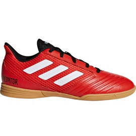 Botas de fútbol adidas Predator Tango 18.4 Sala Jr DB2343 rojo rojo