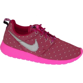 Zapatillas Nike Rosherun Print Gs W 677784-606 rosa
