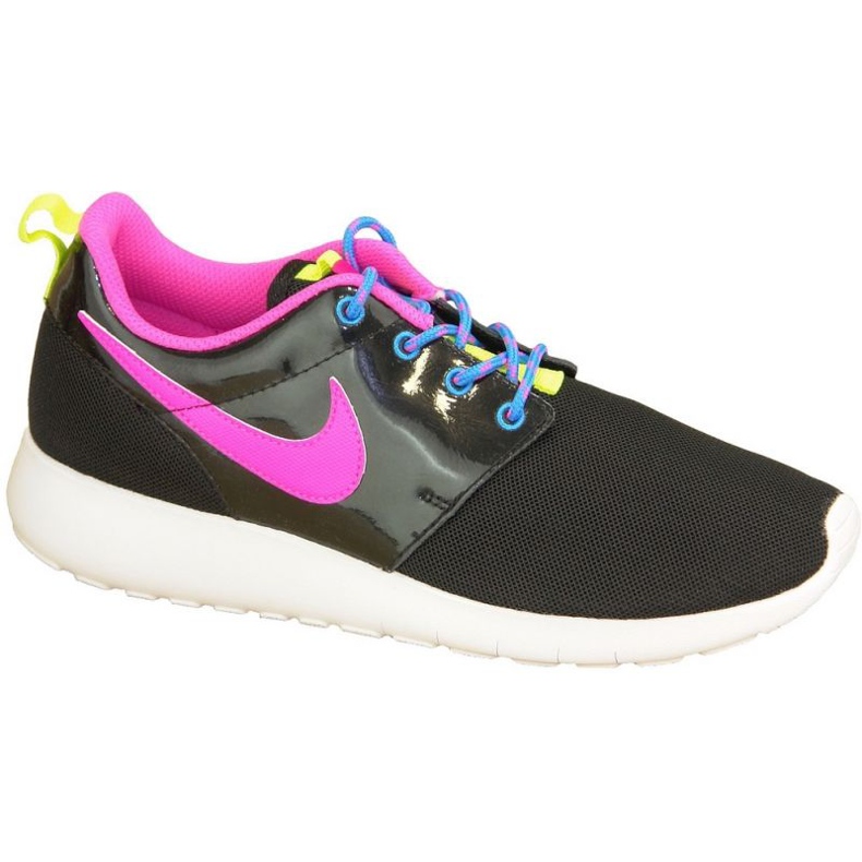 Zapatillas Nike Roshe One Gs W 599729-011 negro rosado multicolor Zapatillas Nike Roshe One Gs W 599729-011 negro rosado multicolor