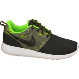 Zapatilla Nike Roshe One Print Gs M 677782-008 negro multicolor verde