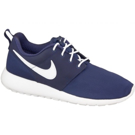 Zapatillas Nike Roshe One Gs W 599728-416 blanco azul marino