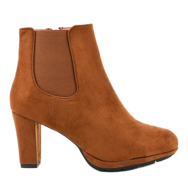 Botines marrones en el poste F156-2 marrón Botines marrones en el poste F156-2 marrón