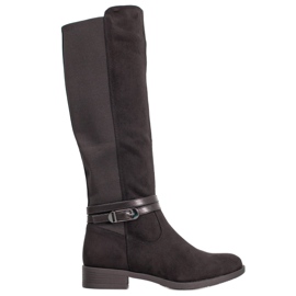 Super Me Botas elegantes con hebilla negro