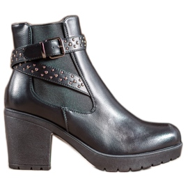 SHELOVET Botas en la plataforma con jets negro