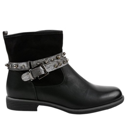 Botas negras planas con aislamiento 1049-PA negro