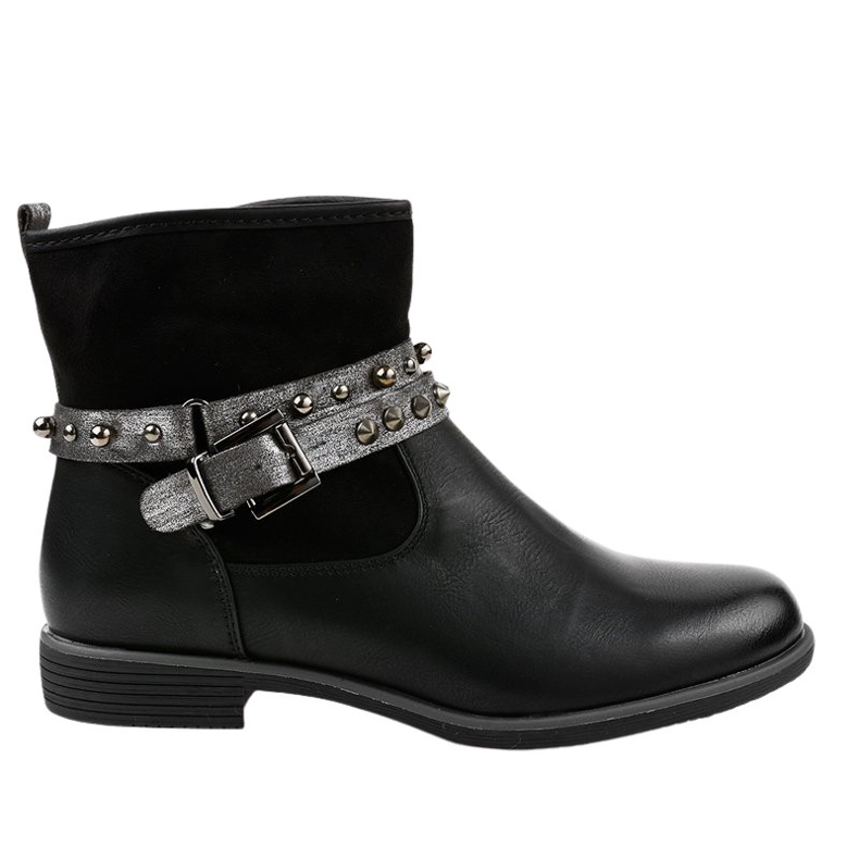 Botas negras planas con aislamiento 1049-PA negro